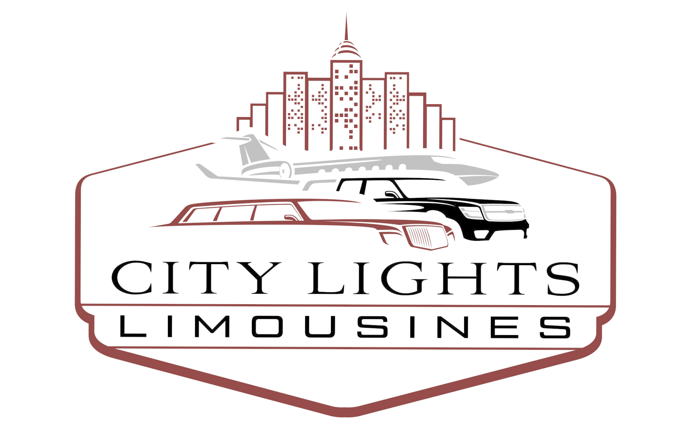 City Lights whit outline